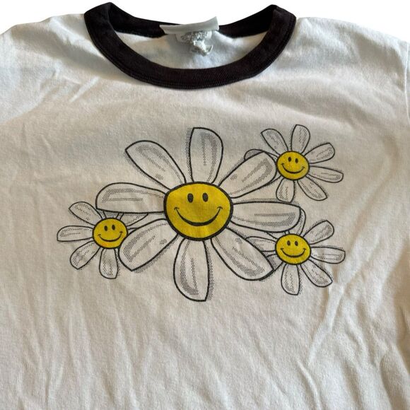Vintage 90s Art T-Shirt Size Large White Daisy Nature Floral Botanical RARE - Picture 2 of 10